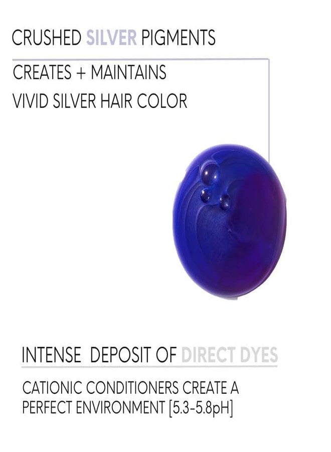 Watercolors Intense Metallic Color Depositing Sulfate & Paraben Free Shampoo, Maintains & Enhances Haircolor - Silver 33.8 oz - Image 4